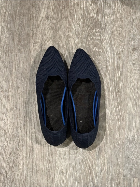 KBZone Shoes - Woman's Knit Slip-On Flats in Navy